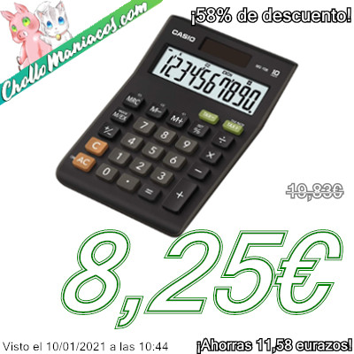 Seguimos trayéndote los mejores precios con la Calculadora de escritorio Casio MS-10B
