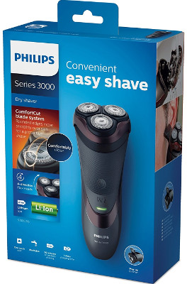 Afeitadora Philips Shaver Series 3000 modelo S3520 06 detalle
