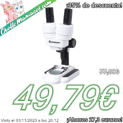 Aquí te traemos el Microscopio Bresser Junior modelo 8852001, cuyo precio está muy bien