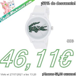 Aquí te traemos el Reloj Lacoste 12.12 Holiday Capsule modelo 2011039, cuyo precio está muy bien